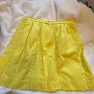 J crew yellow skirt